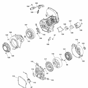 Main Unit P3 Engine Diagram and Parts List for 030767-00  Briggs and Stratton Generator